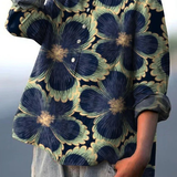 Ada | Blusa informal de mujer con estampado floral vintage