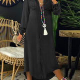 Agustina | Vestido camisero de denim chic informal