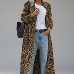 Aldonza | Abrigo midi de leopardo