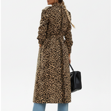 Aldonza | Abrigo midi de leopardo