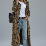 Aldonza | Abrigo midi de leopardo