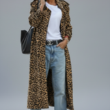 Aldonza | Abrigo midi de leopardo