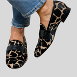Alicia | Mocasines con plantilla de apoyo y estampado de leopardo