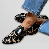 Alicia | Mocasines con plantilla de apoyo y estampado de leopardo