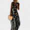 Alicia | Vestido elegante con cuello en V y detalle de lentejuelas