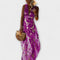 Alicia | Vestido elegante con cuello en V y detalle de lentejuelas