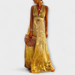 Alicia | Vestido elegante con cuello en V y detalle de lentejuelas