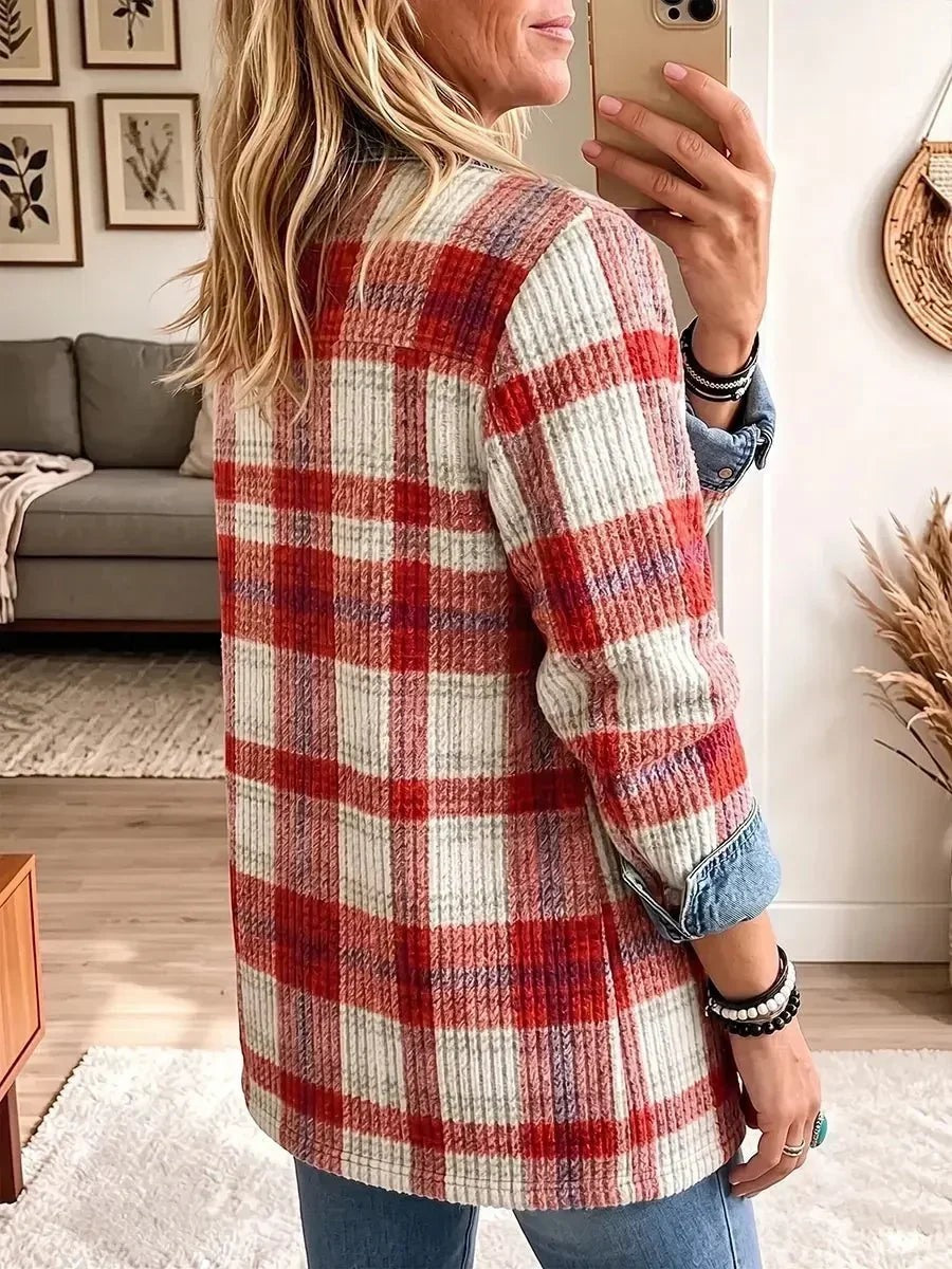 Almudena | Chaqueta vaquera patchwork de aire vintage
