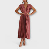 Almudena | Vestido plisado elegante