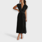 Almudena | Vestido plisado elegante