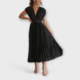 Almudena | Vestido plisado elegante