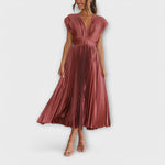 Almudena | Vestido plisado elegante