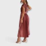 Almudena | Vestido plisado elegante