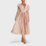 Almudena | Vestido plisado elegante