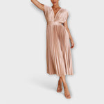 Almudena | Vestido plisado elegante
