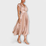 Almudena | Vestido plisado elegante