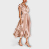 Almudena | Vestido plisado elegante