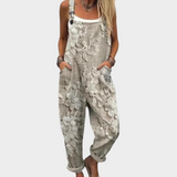 Amaia | Peto beige y gris de flores