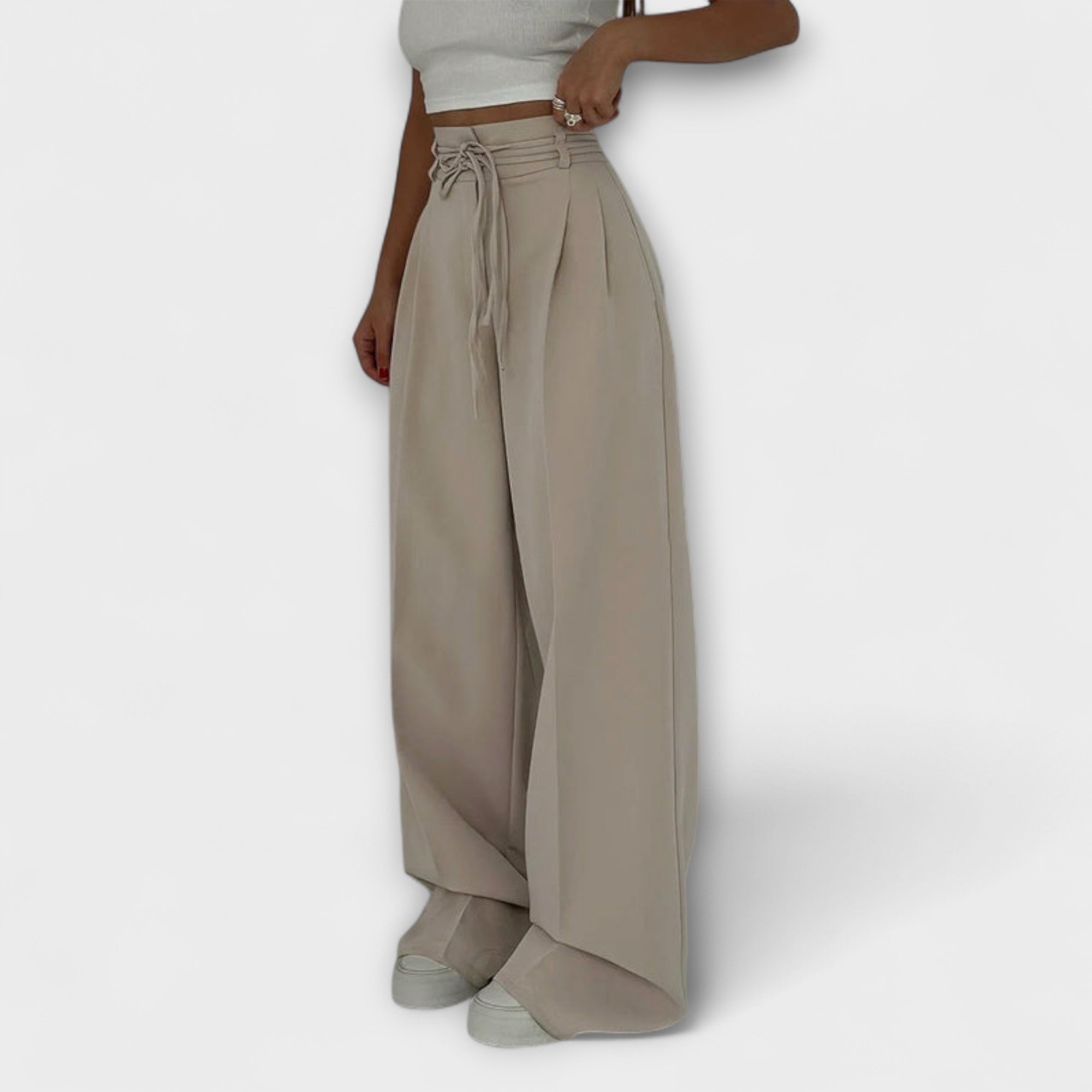 Amalia | Pantalón informal con cordones