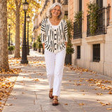 Amparo | Cárdigan de punto cómodo con botones, en la calle