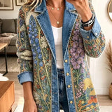 Ángeles | Chaqueta vaquera vintage de flores
