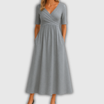 Aránzazu Belén | Vestido cruzado elegante