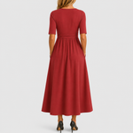 Aránzazu Belén | Vestido cruzado elegante