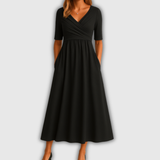 Aránzazu Belén | Vestido cruzado elegante