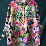 Ariadna | Blusa informal de mujer con estampado floral de primavera