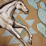 Ariana | Cárdigan con estampado de caballos y cactus
