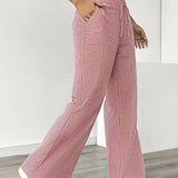 Asunción | Pantalón de rayas elegante con bolsillos