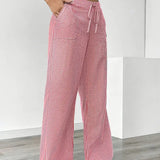Asunción | Pantalón de rayas elegante con bolsillos