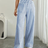 Asunción | Pantalón de rayas elegante con bolsillos