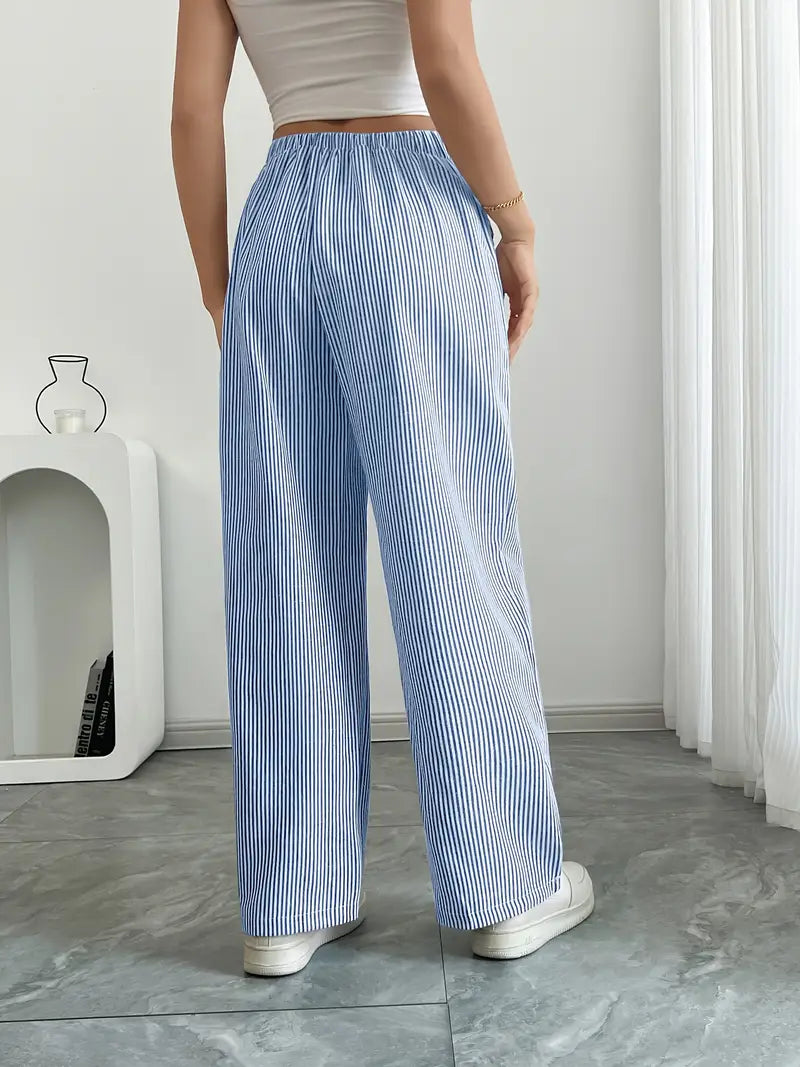 Asunción | Pantalón de rayas elegante con bolsillos