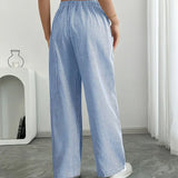 Asunción | Pantalón de rayas elegante con bolsillos