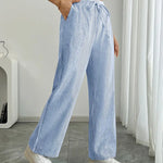 Asunción | Pantalón de rayas elegante con bolsillos