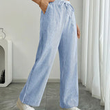 Asunción | Pantalón de rayas elegante con bolsillos