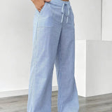 Asunción | Pantalón de rayas elegante con bolsillos