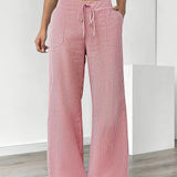 Asunción | Pantalón de rayas elegante con bolsillos