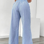 Asunción | Pantalón de rayas elegante con bolsillos