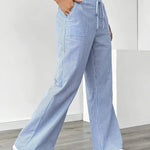 Asunción | Pantalón de rayas elegante con bolsillos