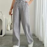 Asunción | Pantalón de rayas elegante con bolsillos
