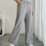 Asunción | Pantalón de rayas elegante con bolsillos