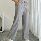 Asunción | Pantalón de rayas elegante con bolsillos