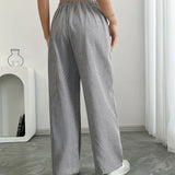 Asunción | Pantalón de rayas elegante con bolsillos