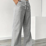Asunción | Pantalón de rayas elegante con bolsillos