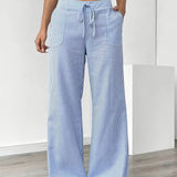 Asunción | Pantalón de rayas elegante con bolsillos