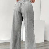 Asunción | Pantalón de rayas elegante con bolsillos