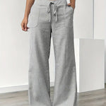 Asunción | Pantalón de rayas elegante con bolsillos