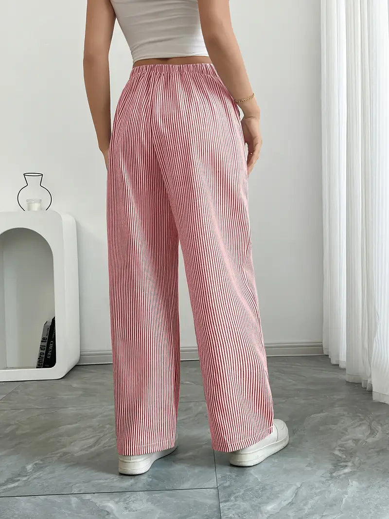 Asunción | Pantalón de rayas elegante con bolsillos